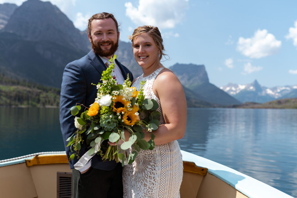 Ali and Kaleb's Boat Wedding in Glacier National Park