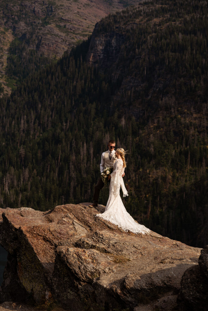 bride and groom epic elopement photo